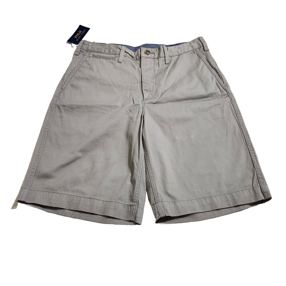 Polo Ralph Lauren Men's Size 30 10 Inch Inseam Relaxed Fit Chino Shorts Gray (7)